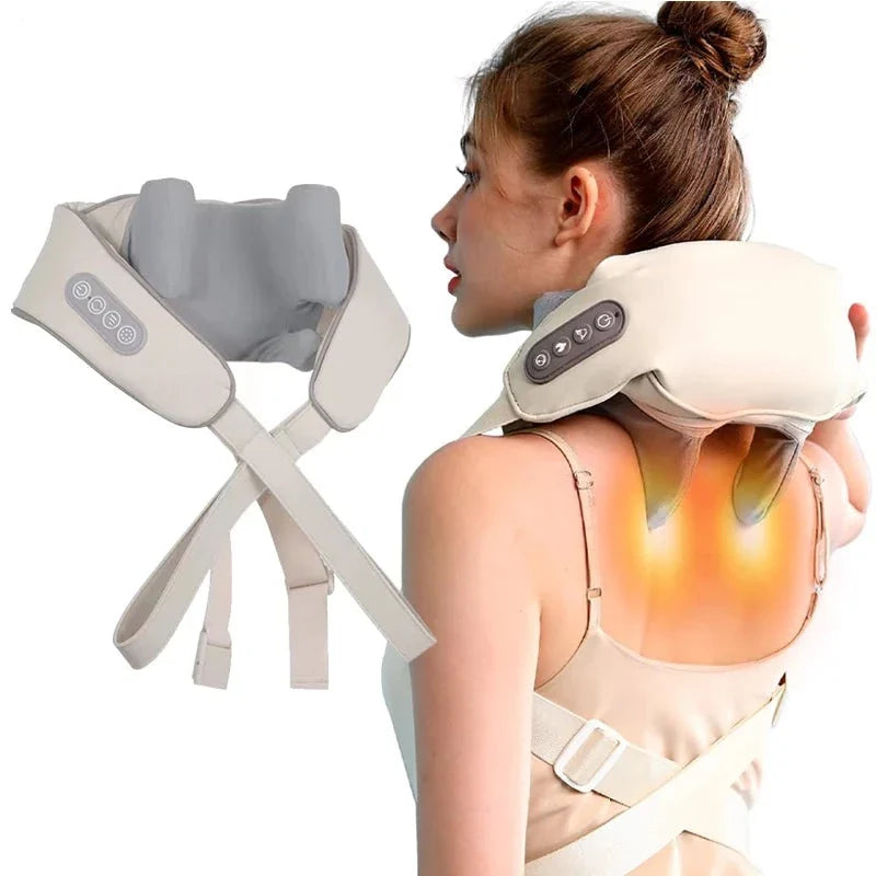 Massager Shiatsu Cou et Épaules – Massage Profond avec Chaleur pour Soulagement de la Douleur