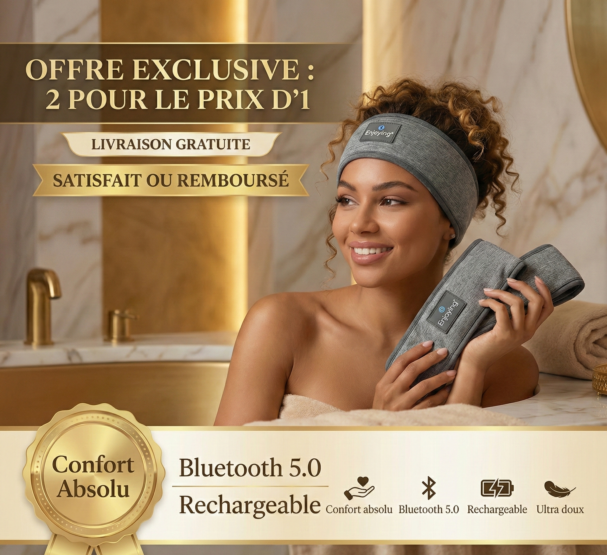 Bandeau Ecouteur - SleepTune™